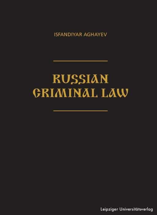 Cover for Aghayev · Russian Criminal Law (Book)