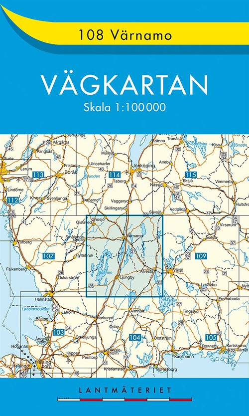 Cover for Kartförlaget · Vägkartan: Värnamo 1:100.000 (Hardcover bog) (2011)