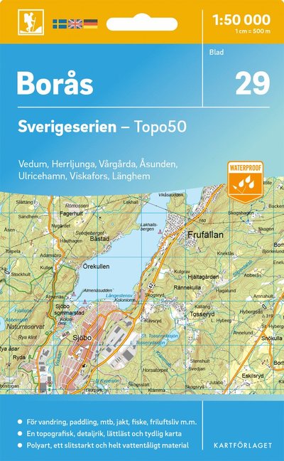 Cover for Boras - Sverigeserien Topo50 (Map) (2025)