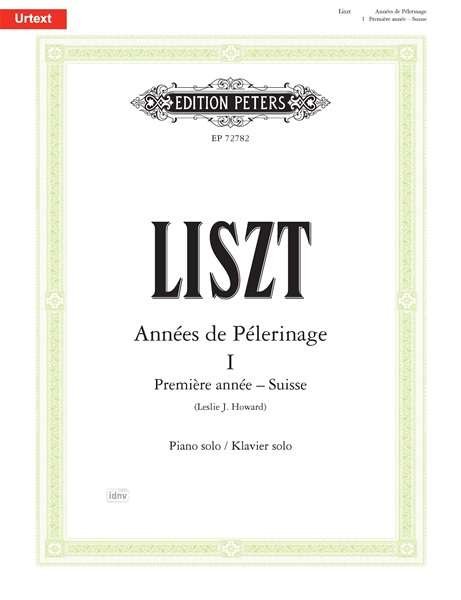 Cover for Franz Liszt · Annees De Pelerinage for Piano (Paperback Book) (2022)