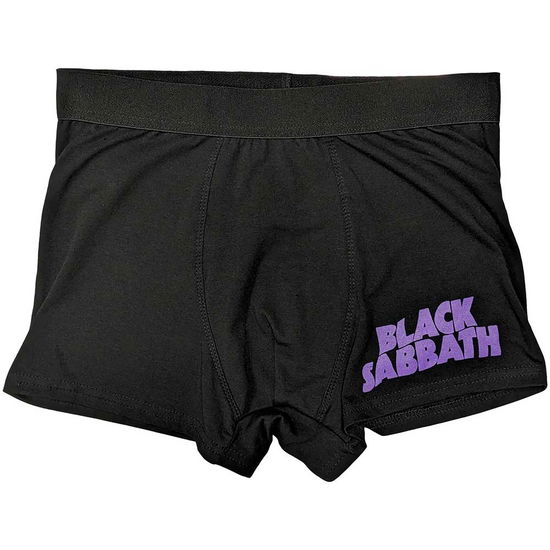 Cover for Black Sabbath · Black Sabbath Unisex Boxers: Wavy Logo (Black) (CLOTHES)