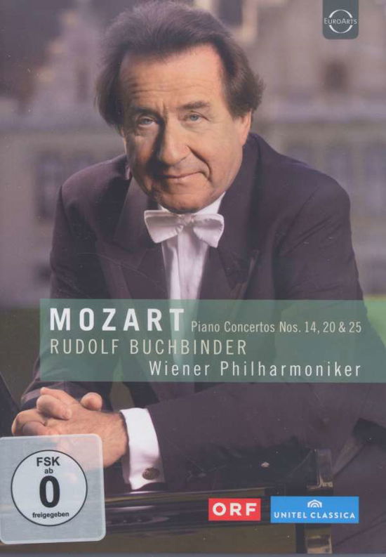 Cover for Rudolf Buchbinder · Mozart: Piano Concertos Nos. 14, 20 &amp; 25 (DVD) (2018)