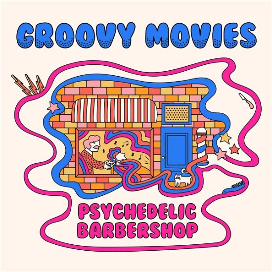 Cover for Groovy Movies · Psychedelic Barbershop (LP) (2022)