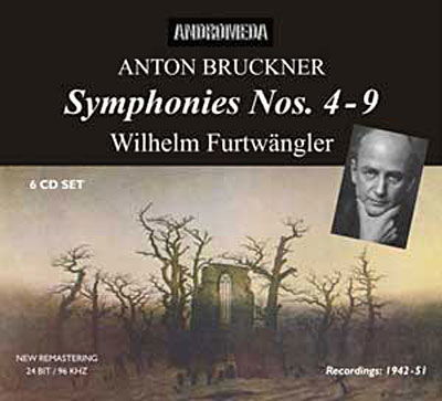 Symphonies 4-9 - Bruckner / Furtwangler / Berliner Philharmoniker - Musique - ADM - 3830257490081 - 25 mars 2014