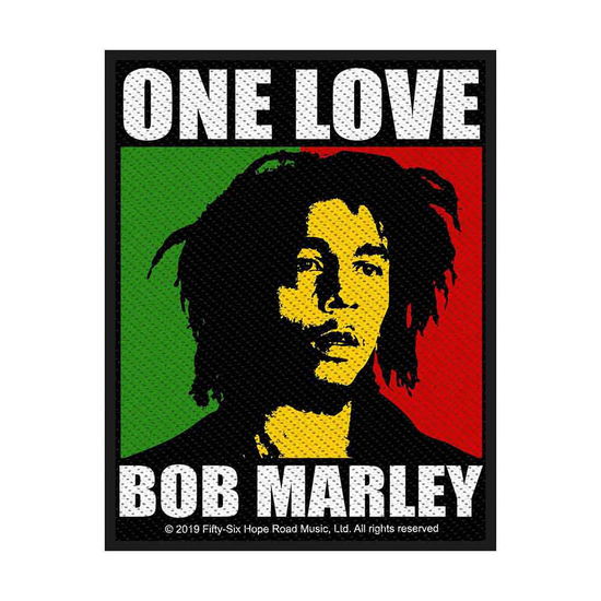 Bob Marley Standard Woven Patch: One Love (Retail Pack) - Bob Marley - Merchandise - PHD - 5055339793081 - 19. august 2019