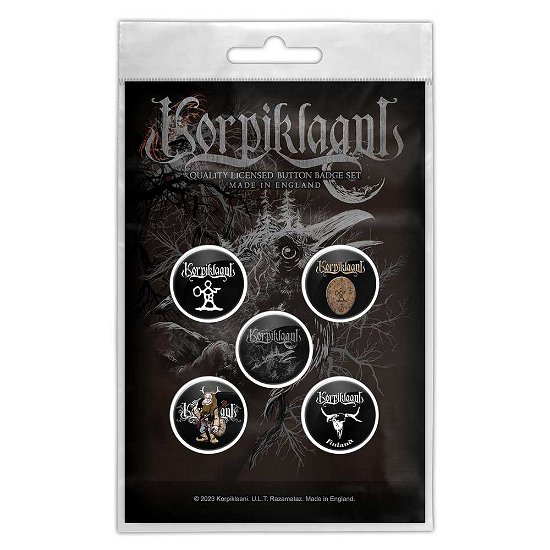 Cover for Korpiklaani · Korpiklaani Button Badge Pack: Raven (MERCH)