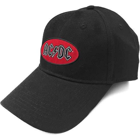 Cover for AC/DC · AC/DC Unisex Baseball Cap: Oval Logo (Klær) [Black - Unisex edition]