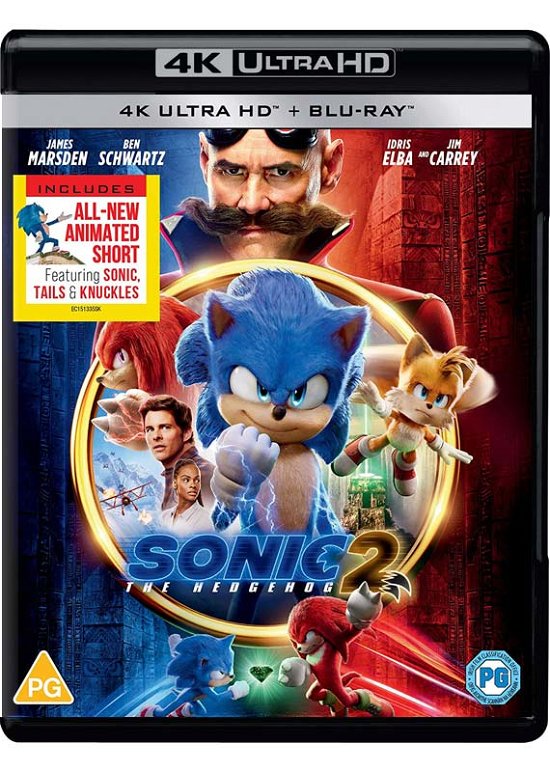 Sonic The Hedgehog 2 - Jeff Fowler - Elokuva - Paramount Pictures - 5056453203081 - maanantai 8. elokuuta 2022