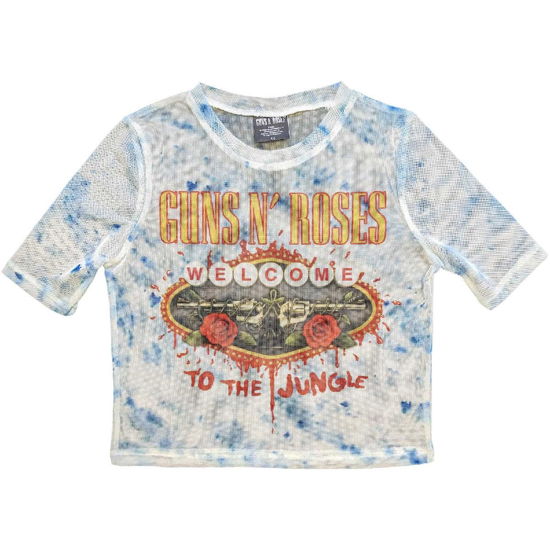 Cover for Guns N Roses · Guns N' Roses Ladies Crop Top: Welcome To The Jungle LV (Mesh) (CLOTHES) [size XS]