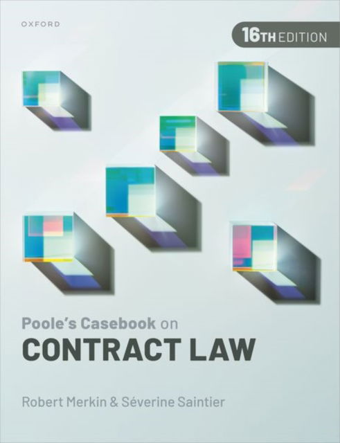 Cover for Merkin KC, Robert (Professor of Law, University of Reading and Professor of Law Emeritus, University of Exeter) · Poole's Casebook on Contract Law (Paperback Book) [16 Revised edition] (2023)