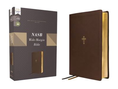 Cover for Zondervan · NASB, Wide Margin Bible, Leathersoft, Brown, Red Letter, 1995 Text, Comfort Print (Læderbog) (2024)