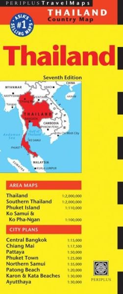 Cover for Periplus Editors · Thailand Travel Map Seventh Edition (Landkarten) [7 Revised edition] (2015)