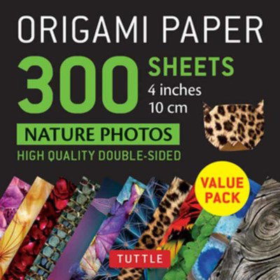 Cover for Tuttle Publishing · Origami Paper 300 sheets Nature Photo Patterns 4&quot; (10 cm): Tuttle Origami Paper: Double-Sided Origami Sheets Printed with 12 Different Designs (Papirvare) (2019)