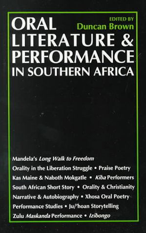 Cover for Duncan Brown · Oral Literature &amp; Performance: In Southern Africa (Hardcover Book) (2000)