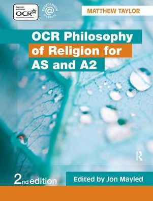 Cover for Matthew Taylor · OCR Philosophy of Religion for AS and A2 (Inbunden Bok) (2015)