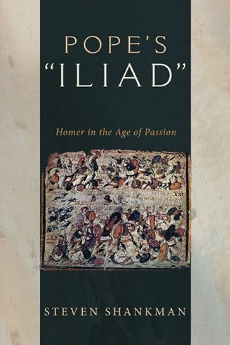 Cover for Steven Shankman · Pope's &quot;Iliad&quot; (Paperback Book) (2009)