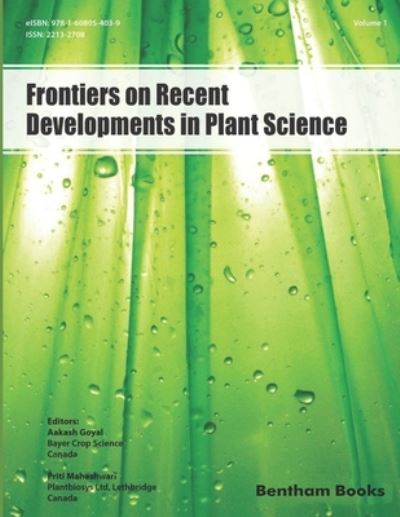 Cover for Priti Maheshwari · Frontiers on Recent Developments in Plant Science (Pocketbok) (2018)