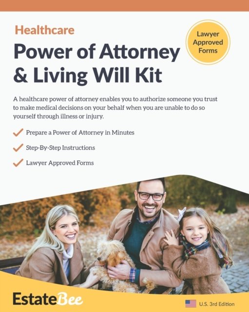 Cover for Estatebee · Healthcare Power of Attorney &amp; Living Will Kit (Paperback Book) (2021)