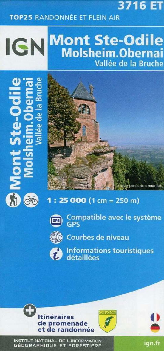 Cover for Ign · IGN TOP25: Mont Sainte-Odile - Molshem - Obernai (Print) (2015)