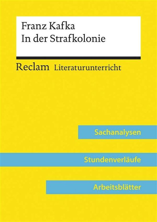 Reclam UB 15808 Kafka:In d.Strafkolonie - Kafka - Libros -  - 9783150158081 - 