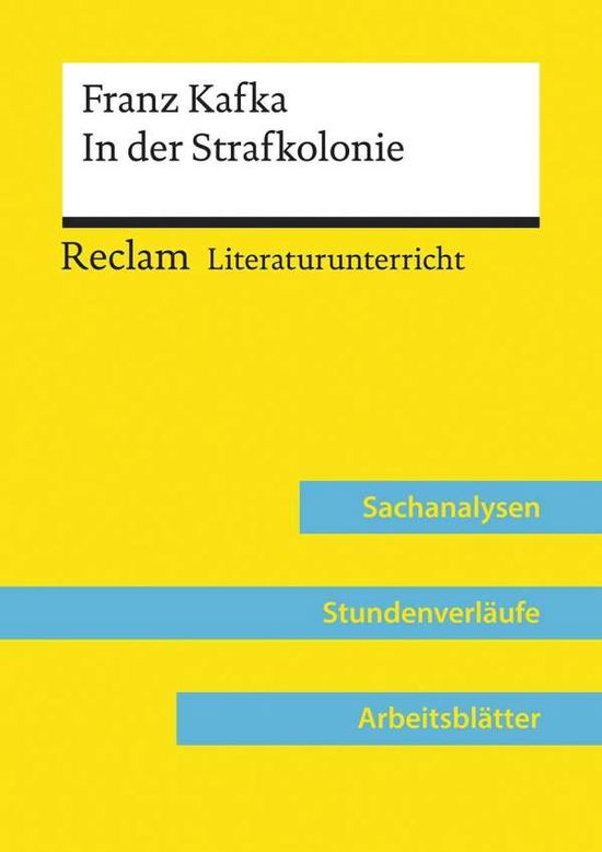 Reclam UB 15808 Kafka:In d.Strafkolonie - Kafka - Bøger -  - 9783150158081 - 