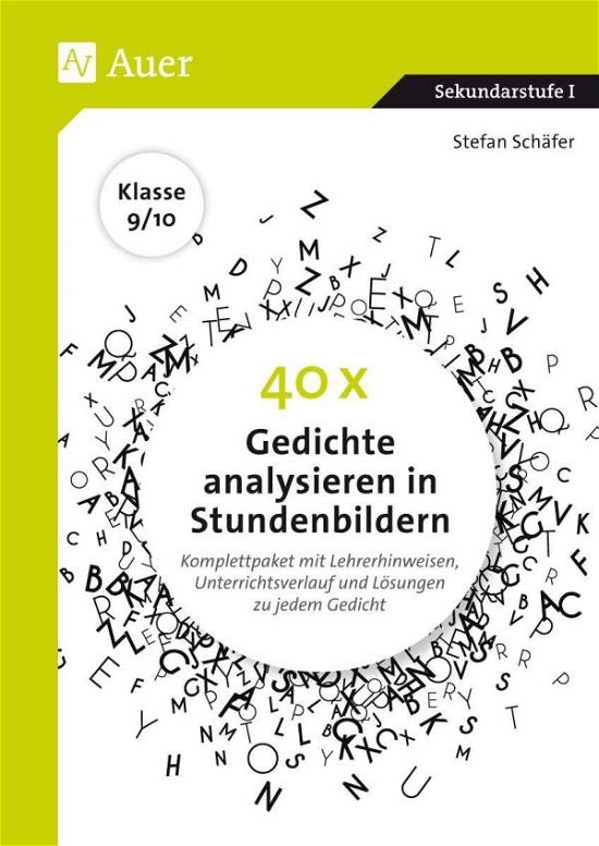 Cover for Schäfer · 40 x Gedichte analysieren.9/10 (Buch)