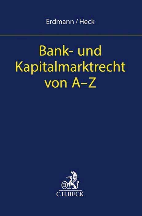 Cover for Erdmann · Bank- und Kapitalmarktrecht von (Book)