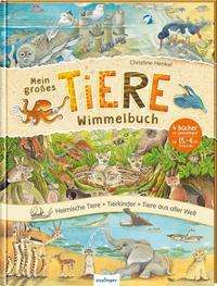 Mein großes Tiere-Wimmelbuch - Christine Henkel - Kirjat - Esslinger Verlag - 9783480237081 - torstai 24. kesäkuuta 2021