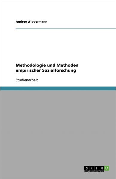 Cover for Wippermann · Methodologie und Methoden em (Book) [German edition] (2013)