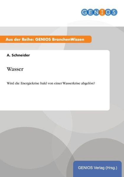 Cover for A Schneider · Wasser (Paperback Book) (2015)