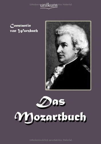 Cover for Constantin Von Wurzbach · Das Mozart-buch (Taschenbuch) [German edition] (2011)