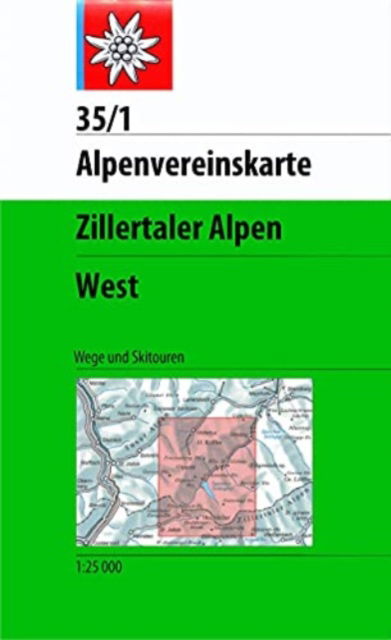 Cover for Zillertaler Alpen West - Alpenvereinskarte (Map) (2023)