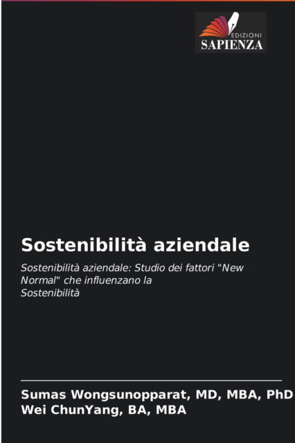 Cover for Mba Wongsunopparat · Sostenibilita aziendale (Paperback Book) (2021)