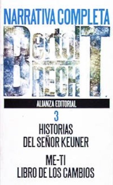 Cover for Bertolt Brecht · Historia Del Senor Keyner Meti Libro De - Alianza El Libro De Bolsillo (Paperback Bog) (1991)
