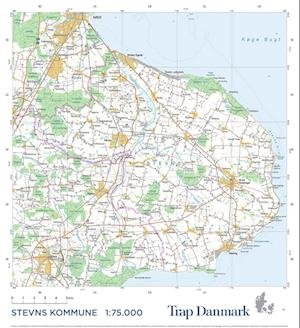 Cover for Trap Danmark · Trap Danmark: Falset kort over Stevns Kommune (Map) [1.º edición] (2022)