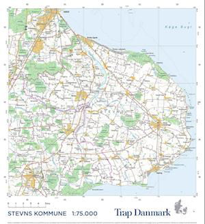 Trap Danmark: Falset kort over Stevns Kommune - Trap Danmark - Böcker - Trap Danmark - 9788771813081 - 8 juni 2022