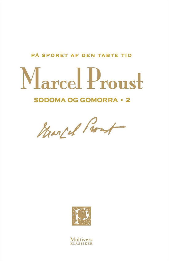 Multivers Klassiker: På sporet af den tabte tid, bd. 8 - Marcel Proust - Boeken - Multivers - 9788779172081 - 27 november 2013