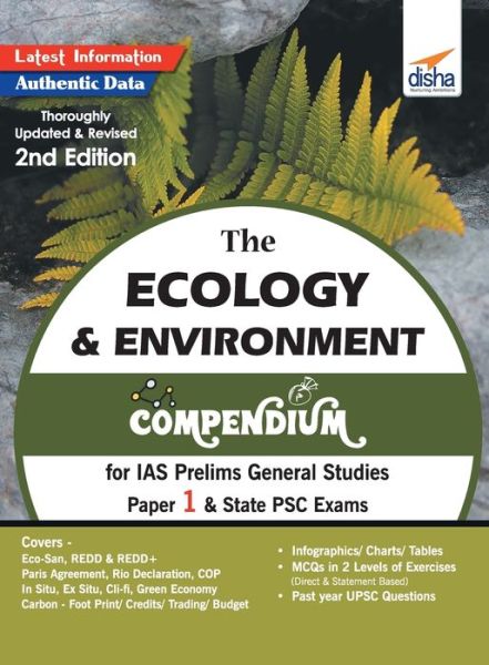 Cover for Disha Experts · The Ecology &amp; Environment Compendium for IAS Prelims General Studies Paper 1 &amp; State PSC Exams 2nd Edition (Pocketbok) (2018)