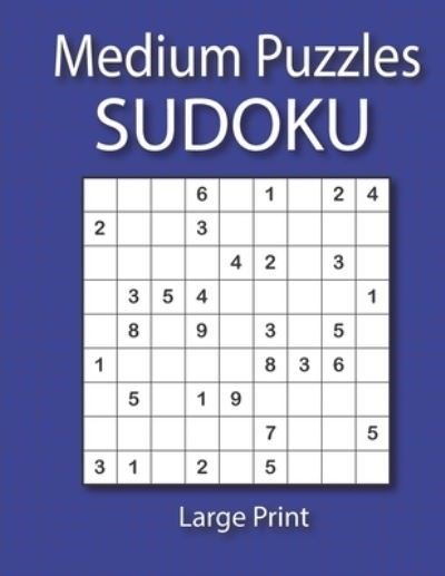 Cover for Kaj Printing · Medium Sudoku Puzzles Large Print (Pocketbok) (2020)