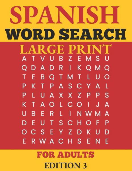 Cover for Ama Ramos · Spanish Word Search for Adults Large Print (Taschenbuch) (2021)