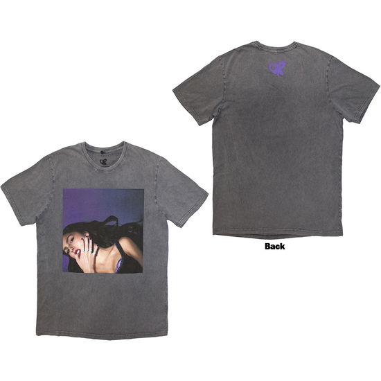 Cover for Olivia Rodrigo · Olivia Rodrigo Unisex T-Shirt: Guts Album Cover (Grey Wash) (Back Print &amp; Wash Collection) (T-shirt)