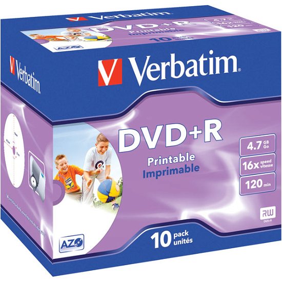 Verbatim Dvd+r 47gb 10er Jc - Verbatim - Merchandise - Verbatim - 0023942435082 - January 3, 2017