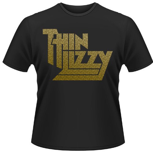 Cover for Thin Lizzy · Metallic Gold Logo (T-shirt) [size S] (2011)