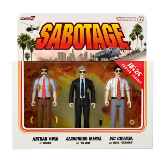 Beastie Boys Reaction Figures - Sabotage 3 Pack - Beastie Boys - Fanituote - SUPER 7 - 0840049881082 - perjantai 1. joulukuuta 2023