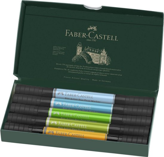 Faber-castell - India Ink Pap Dual Marker Animals (5 Pcs) (162008) - Faber - Merchandise - Faber-Castell - 4005401620082 - 