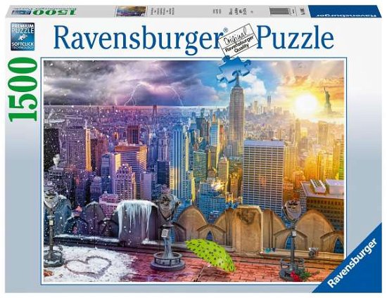 Cover for Ravensburger · NY Skyline Dag En Nacht (1500 Stukjes) (Puslespil)