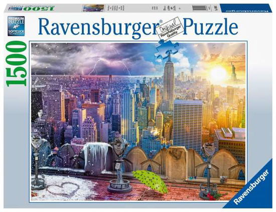 Cover for Ravensburger · NY Skyline Dag En Nacht (1500 Stukjes) (Jigsaw Puzzle)