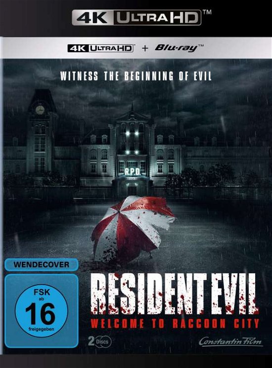 Cover for Kaya Scodelario,hannah John-kamen,robbie Amell · Resident Evil: Welcome to Raccoon City (4K Ultra HD) (2022)