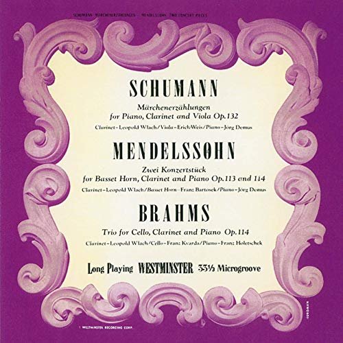 Cover for Schumann / Wlach,leopold · Schumann: Marchenerzahlungen for Viola Clarinet &amp; (CD) [Japan Import edition] (2023)