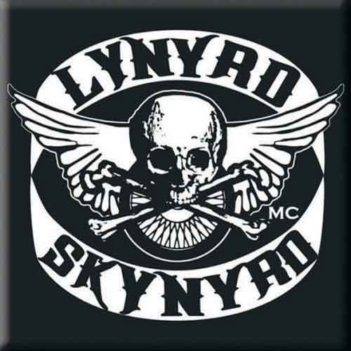 Lynyrd Skynyrd Fridge Magnet: Biker Patch Logo - Lynyrd Skynyrd - Produtos - Live Nation - 162199 - 5055295302082 - 16 de outubro de 2014